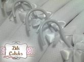 Cabide Forrados Piquet Branco