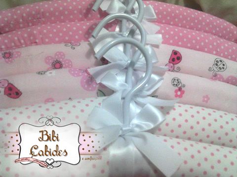 Cabide Forrados Rosa