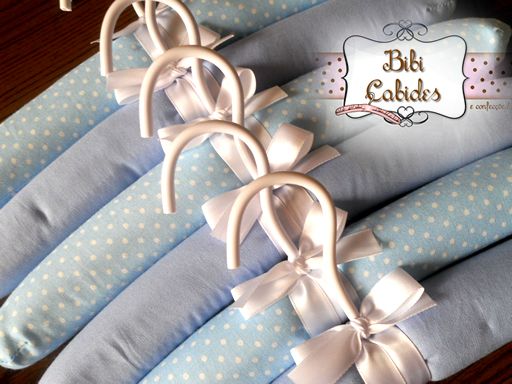 Cabide Forrados Azul